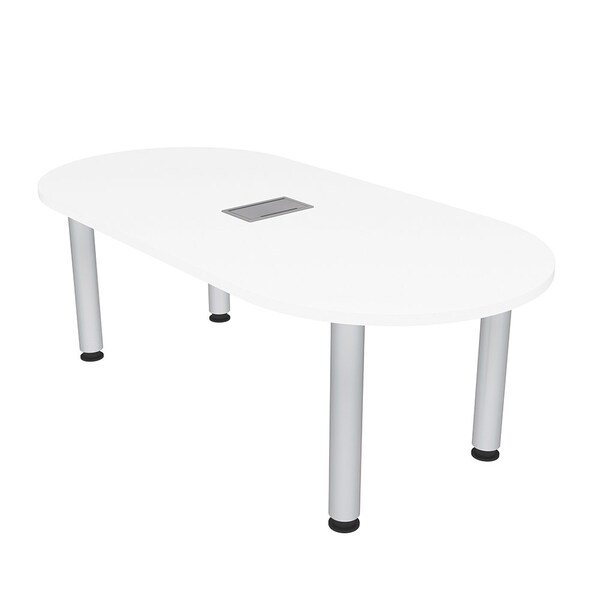 33.5 in W, 59.5 in L, 29 in H, Engineered Wood Top, White